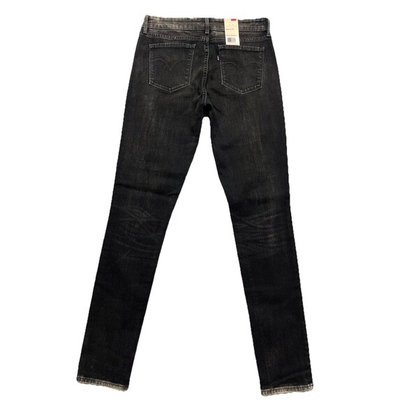 Levi’s Demi Curve ID Women’s Modern Rise Skinny Jeans Sz 28x34 Black Acid Wash - Picture 2 of 12
